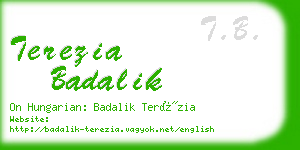 terezia badalik business card